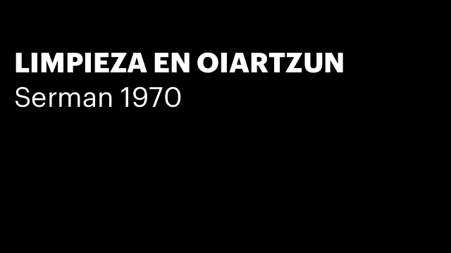 LIMPIEZA EN OIARTZUN