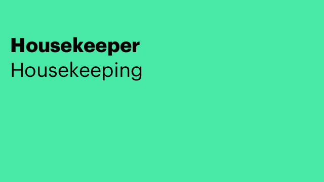 Housekeeper