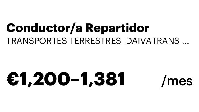 Conductor/a Repartidor
