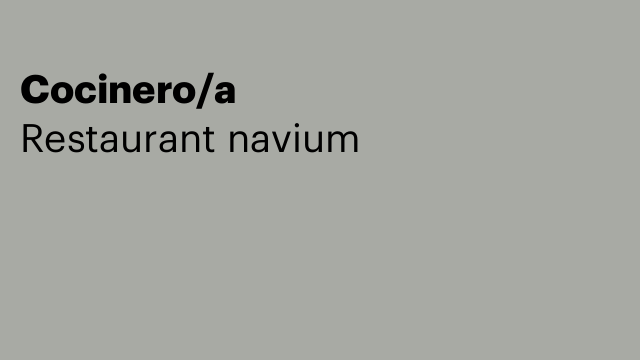 Cocinero/a