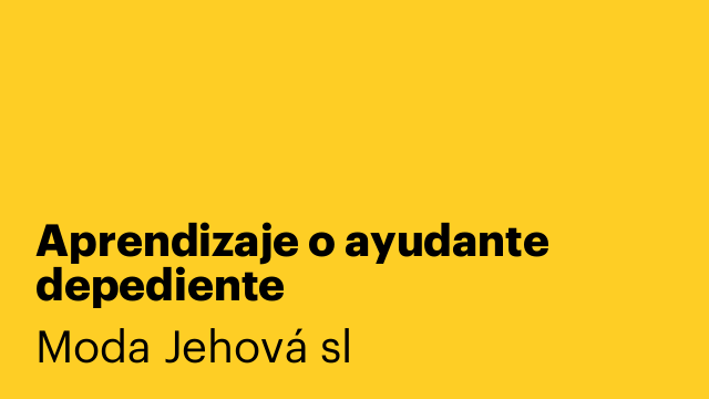 Aprendizaje o ayudante depediente