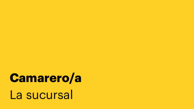 Camarero/a
