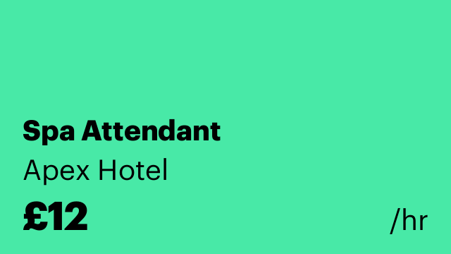 Spa Attendant