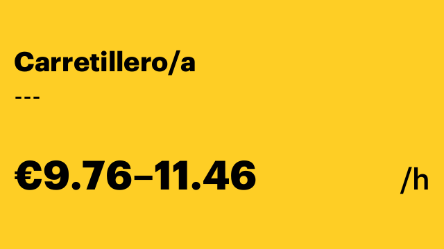 Carretillero/a