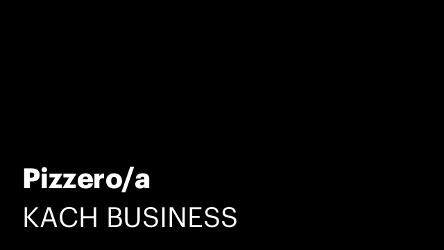 Pizzero/a
