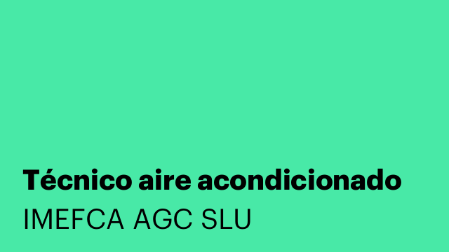 Técnico aire acondicionado