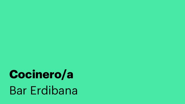 Cocinero/a