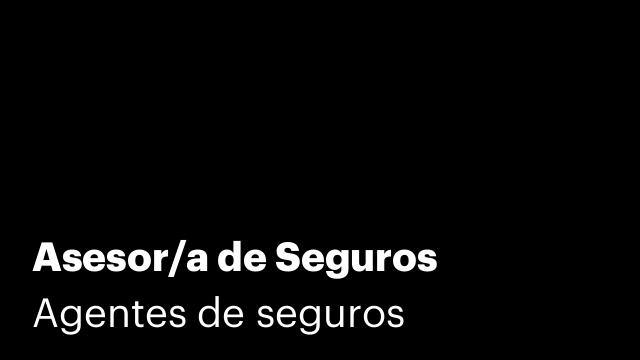 Asesor/a de Seguros