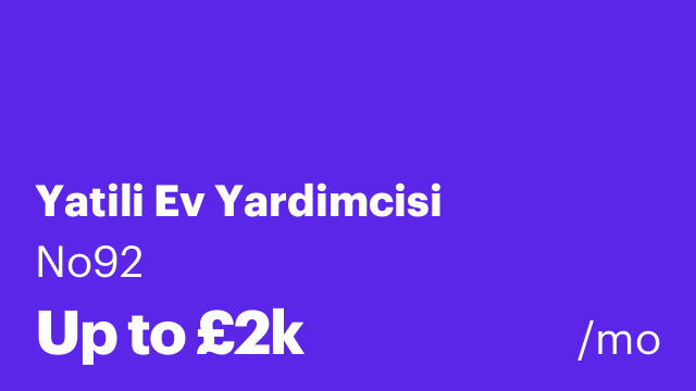 Yatili Ev Yardimcisi