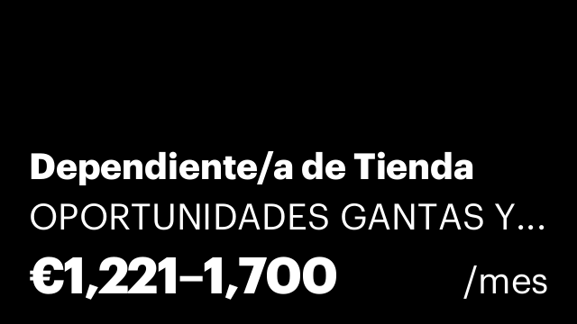 Dependiente/a de Tienda