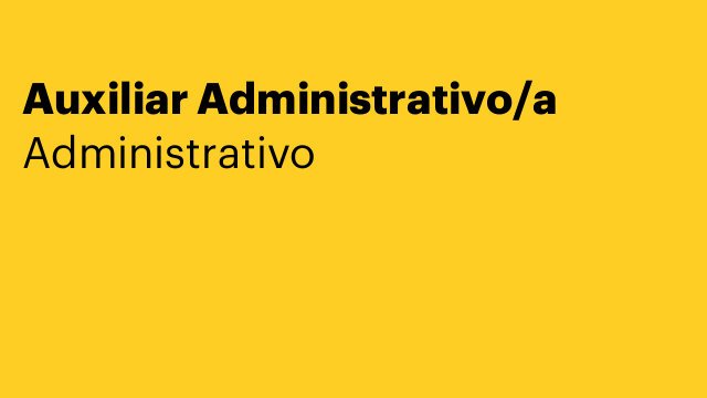 Auxiliar Administrativo/a