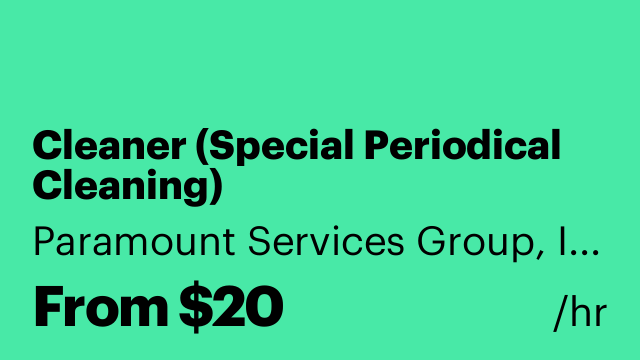 Cleaner (Special Periodical Cleaning)