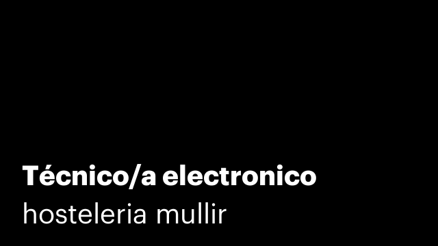 Técnico/a electronico