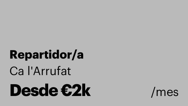Repartidor/a