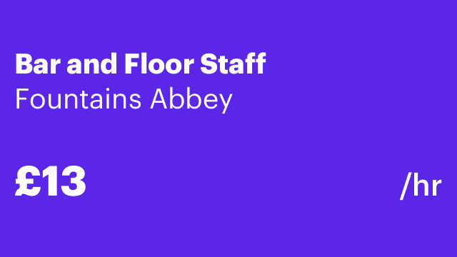 Bar and Floor Staff