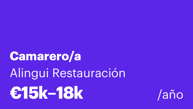 Camarero/a