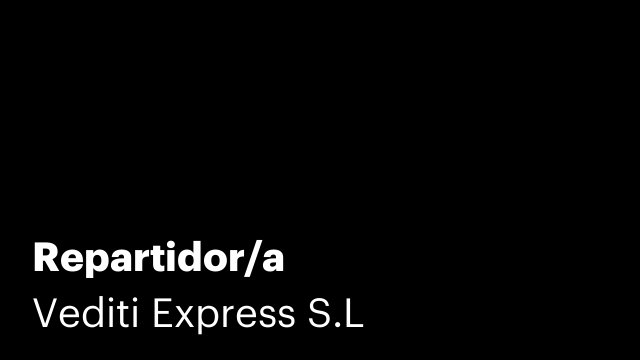 Repartidor/a