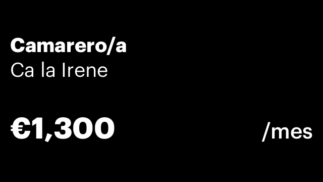 Camarero/a