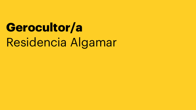 Gerocultor/a