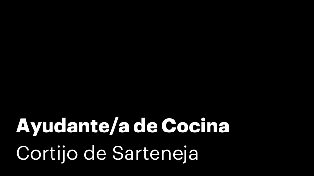 Ayudante/a de Cocina