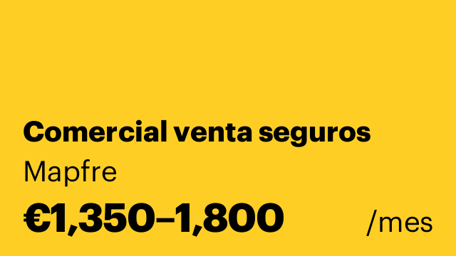Comercial venta seguros