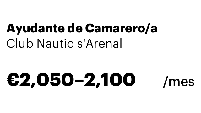 Ayudante de Camarero/a