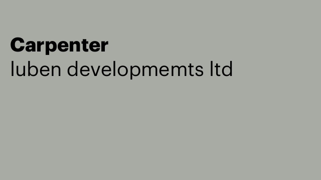 Carpenter