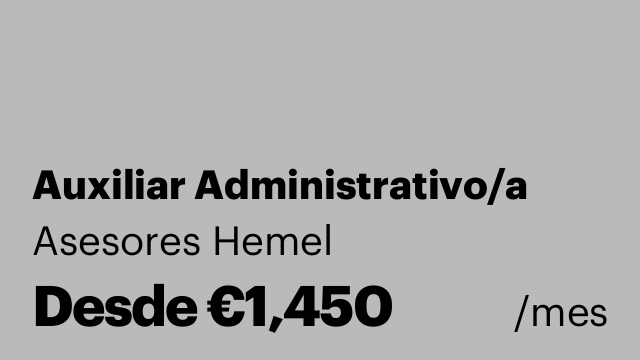 Auxiliar Administrativo/a