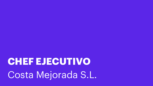 CHEF EJECUTIVO