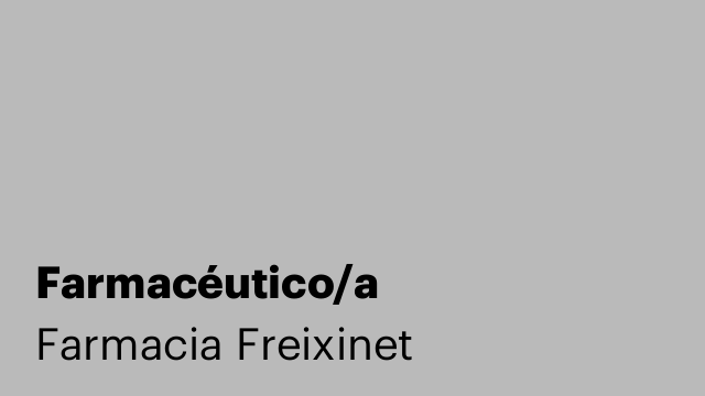 Farmacéutico/a