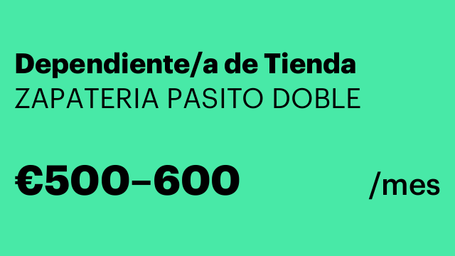 Dependiente/a de Tienda