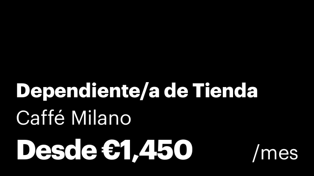 Dependiente/a de Tienda