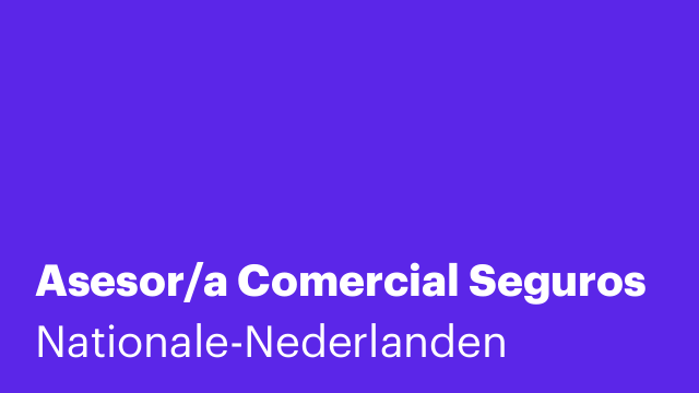 Asesor/a Comercial Seguros