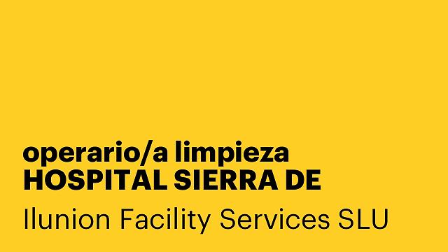 operario/a limpieza HOSPITAL SIERRA DE SEGURA