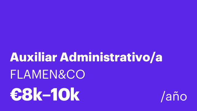 Auxiliar Administrativo/a