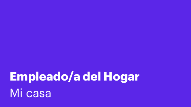 Empleado/a del Hogar