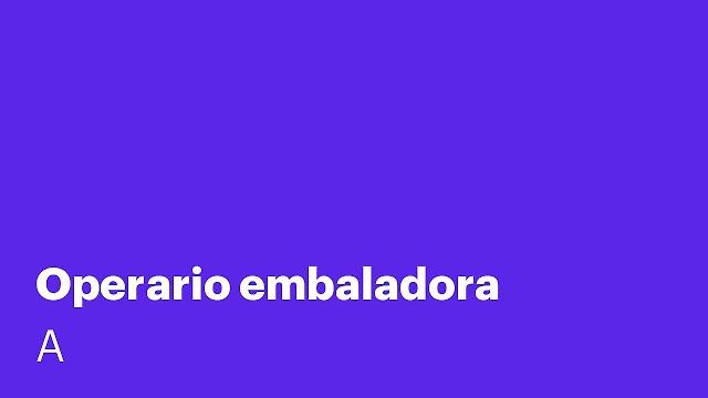 Operario embaladora