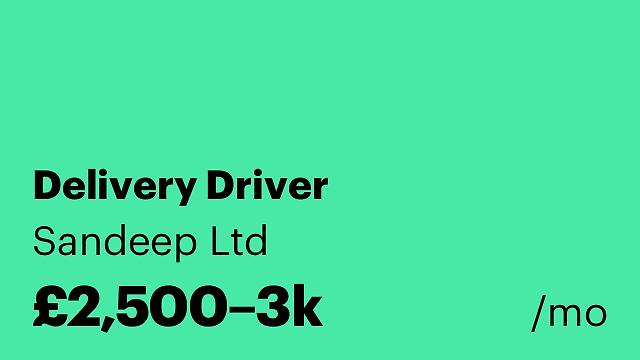 Delivery Driver