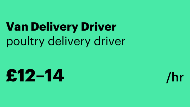 Van Delivery Driver