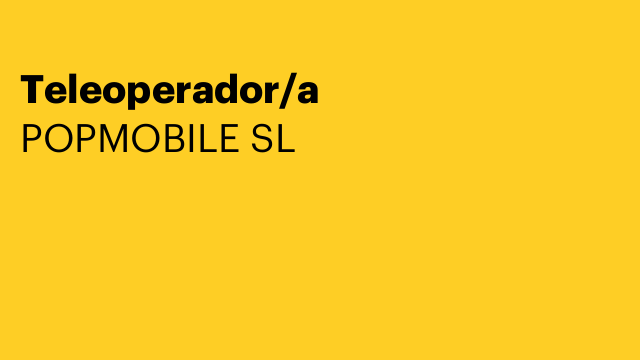 Teleoperador/a