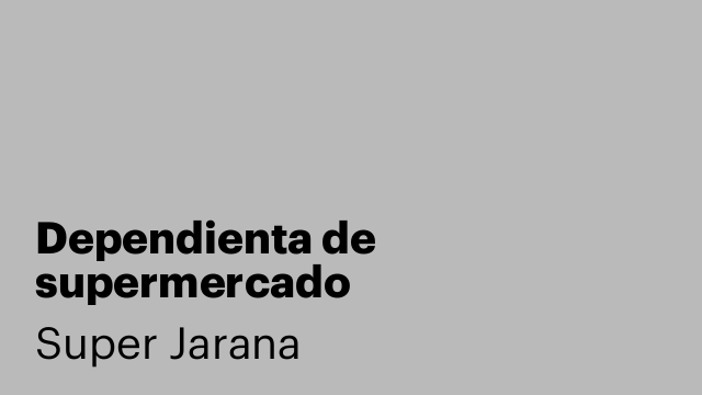 Dependienta de supermercado