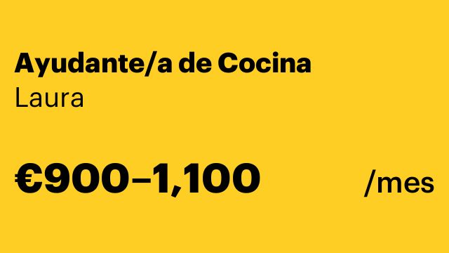 Ayudante/a de Cocina