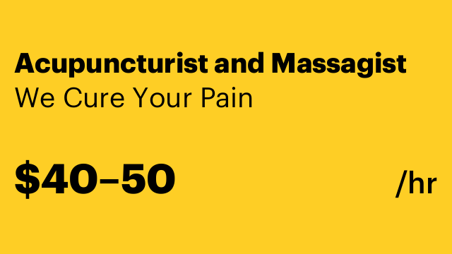 Acupuncturist and Massagist