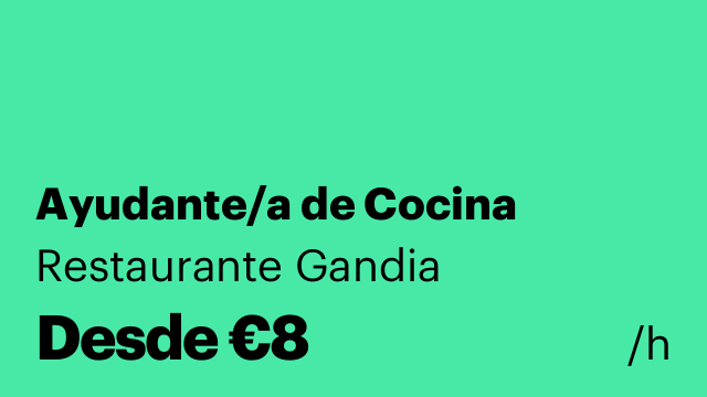 Ayudante/a de Cocina