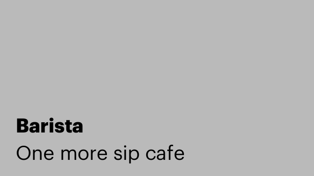 Barista