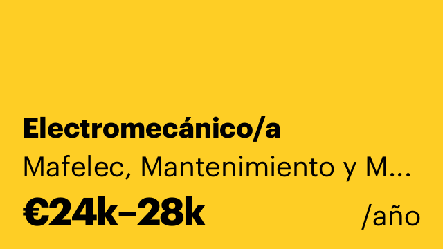 Electromecánico/a