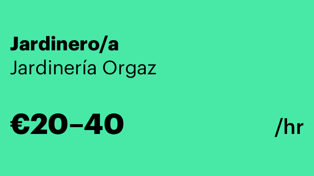 Jardinero/a