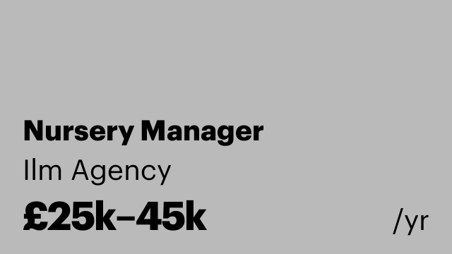Nursery Manager