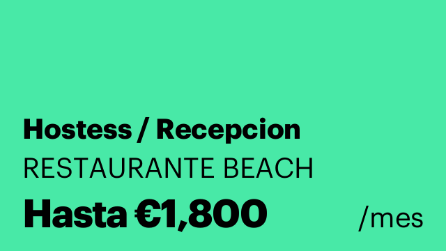 Hostess / Recepcion