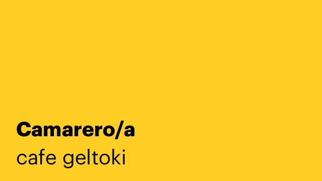 Camarero/a